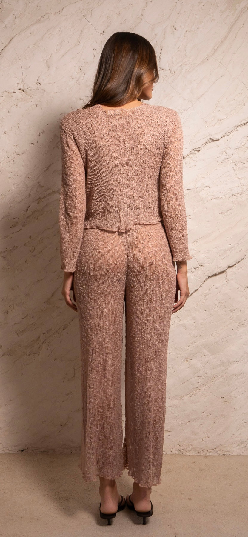calça flamê rose
