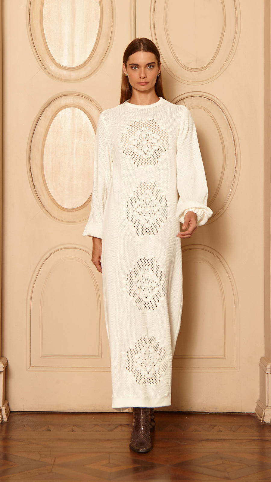 vestido azulejos white