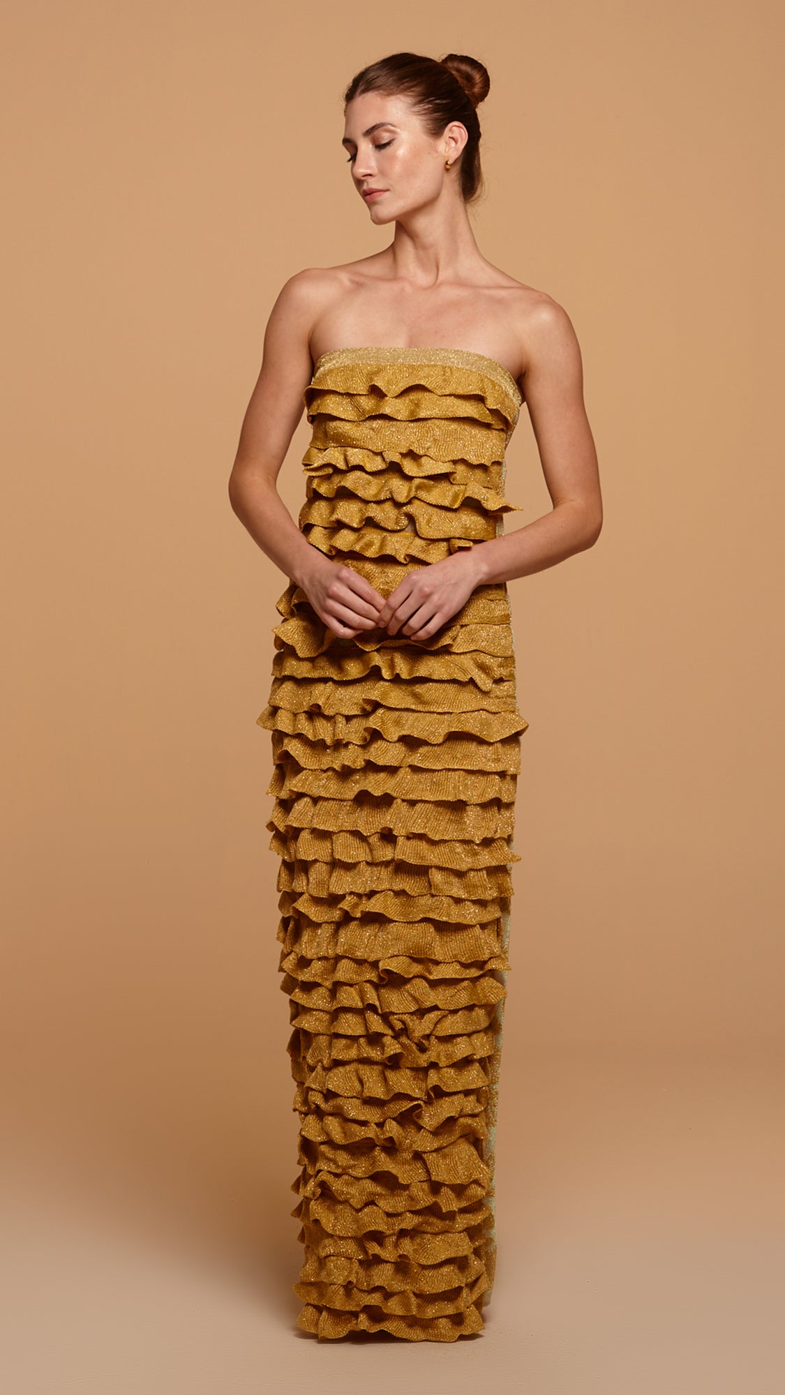 vestido longo lavande
