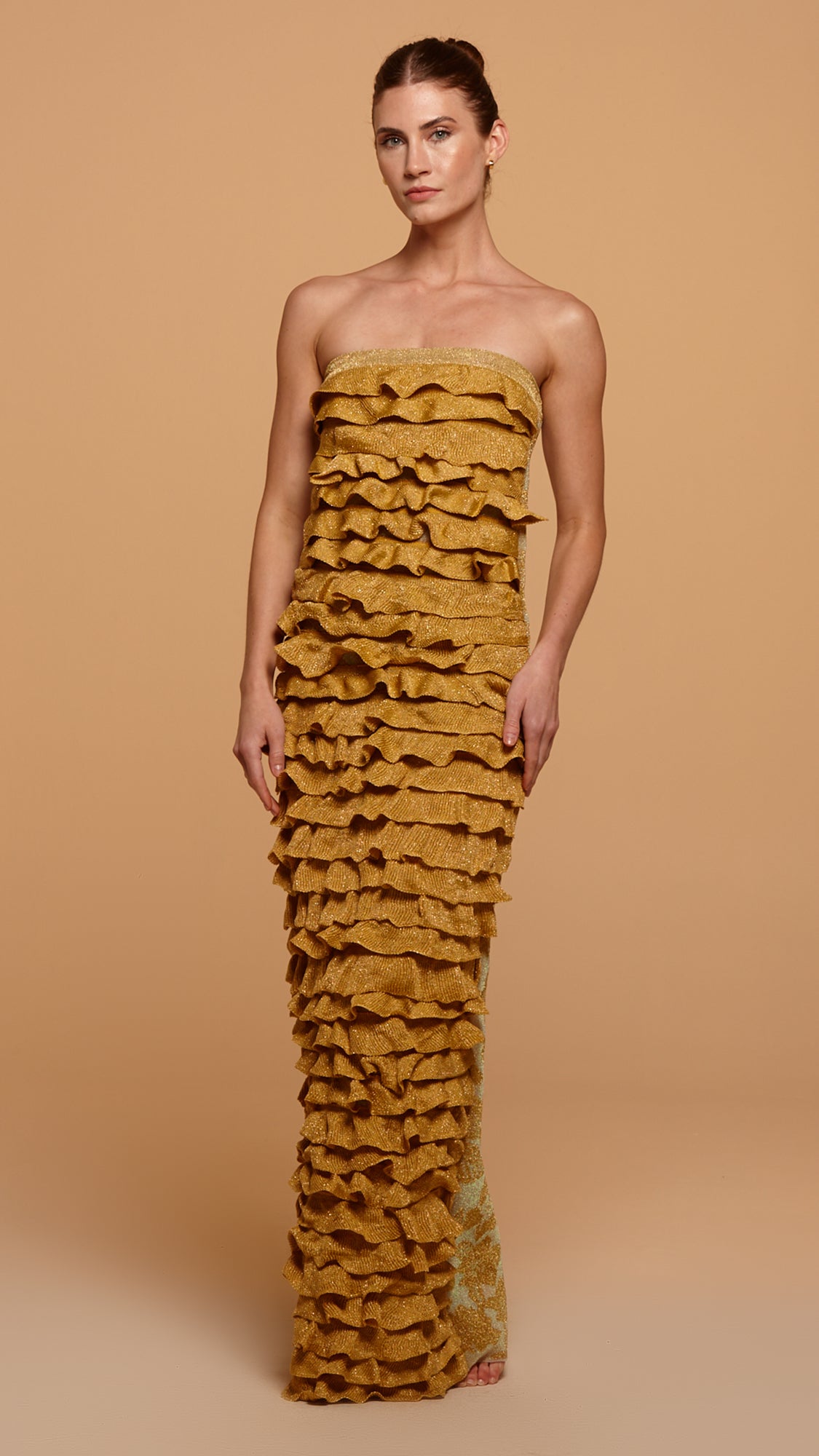 vestido longo lavande