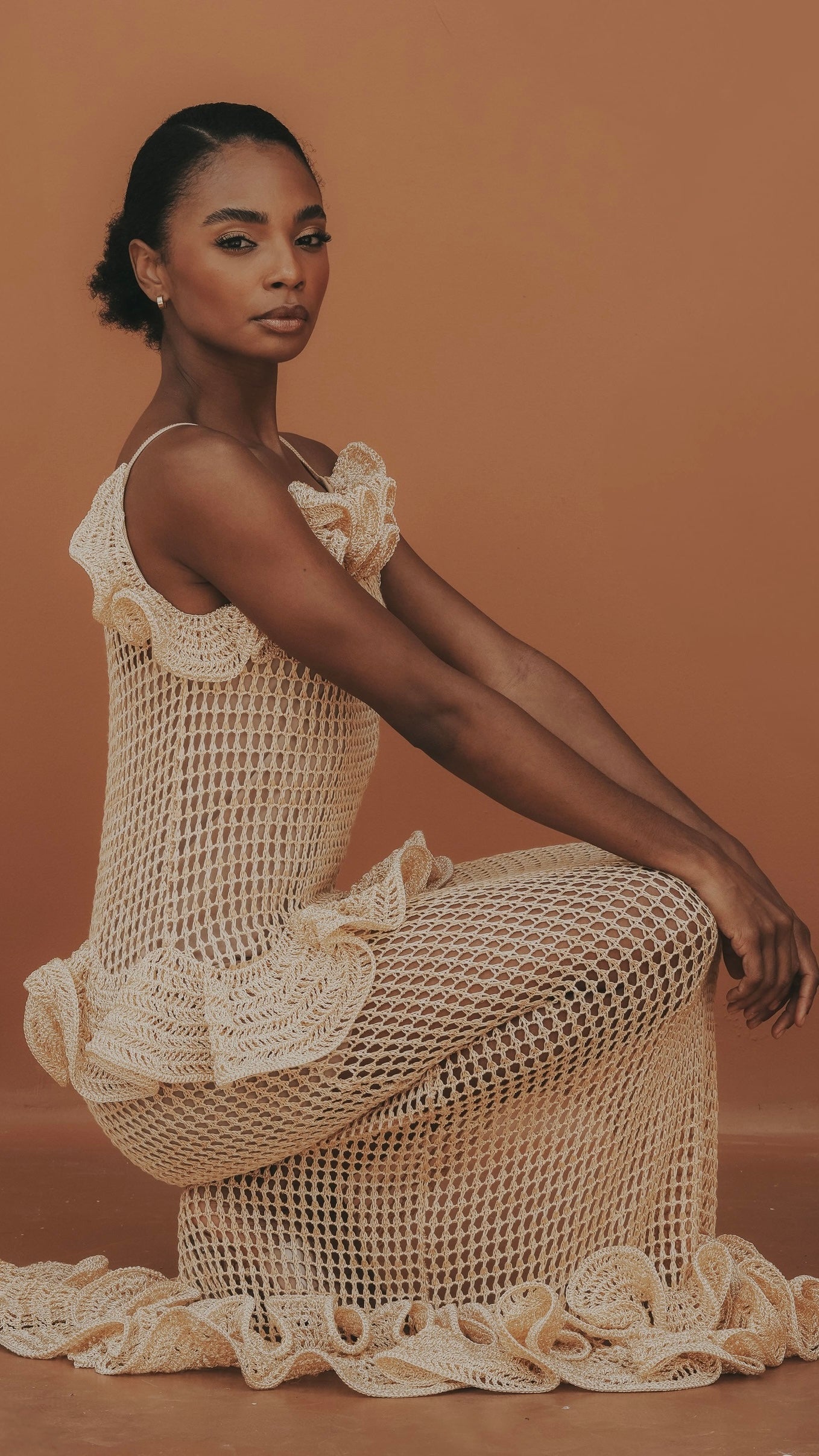 Vestidos Longos Vestido De Praia De Crochê Crochê Vestido De