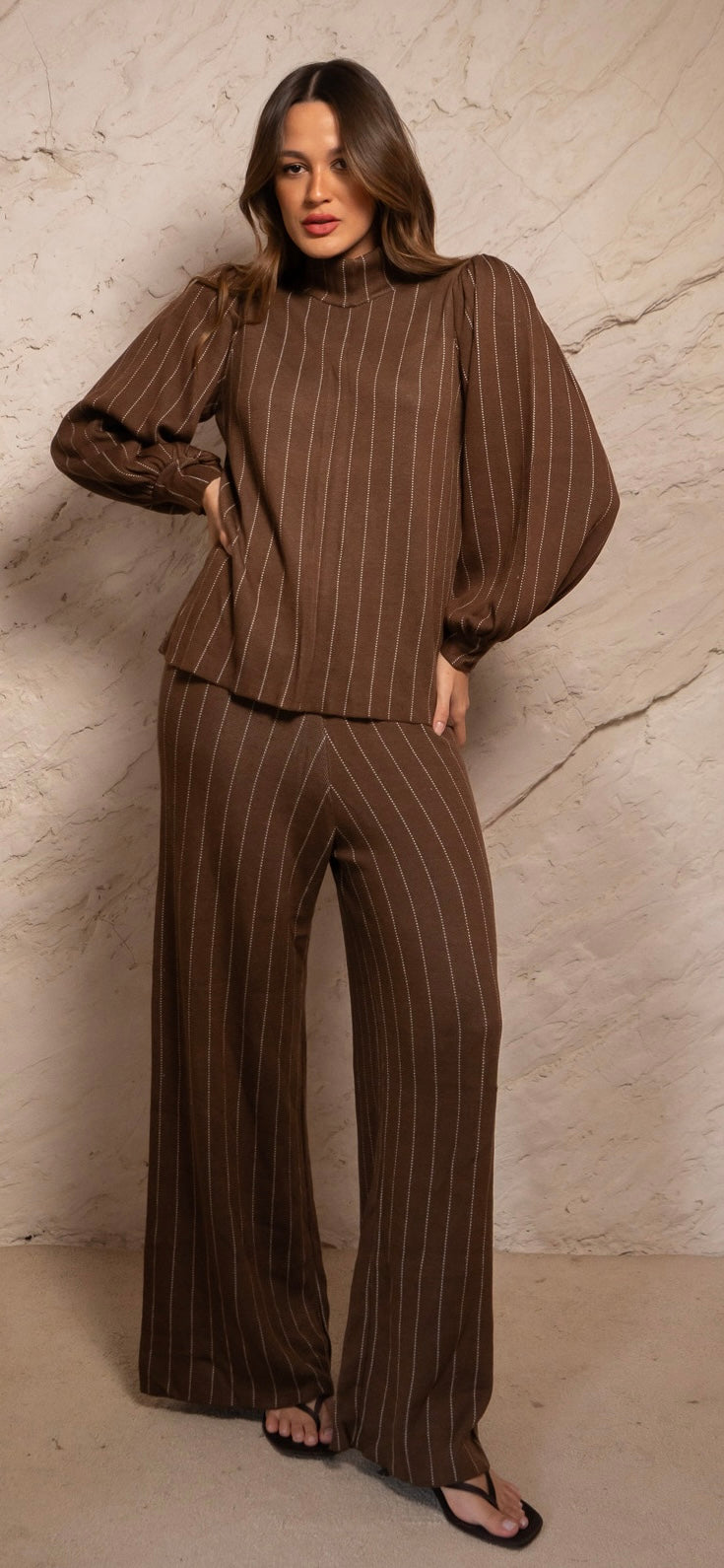 camisa risca de giz