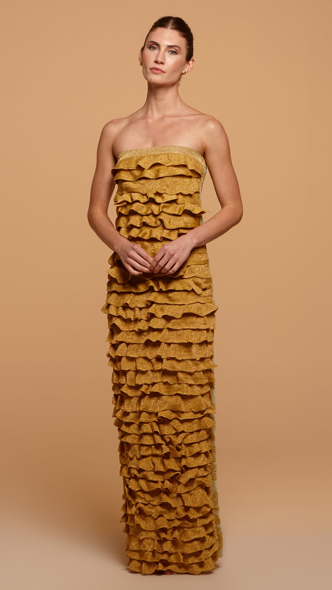 vestido longo lavande