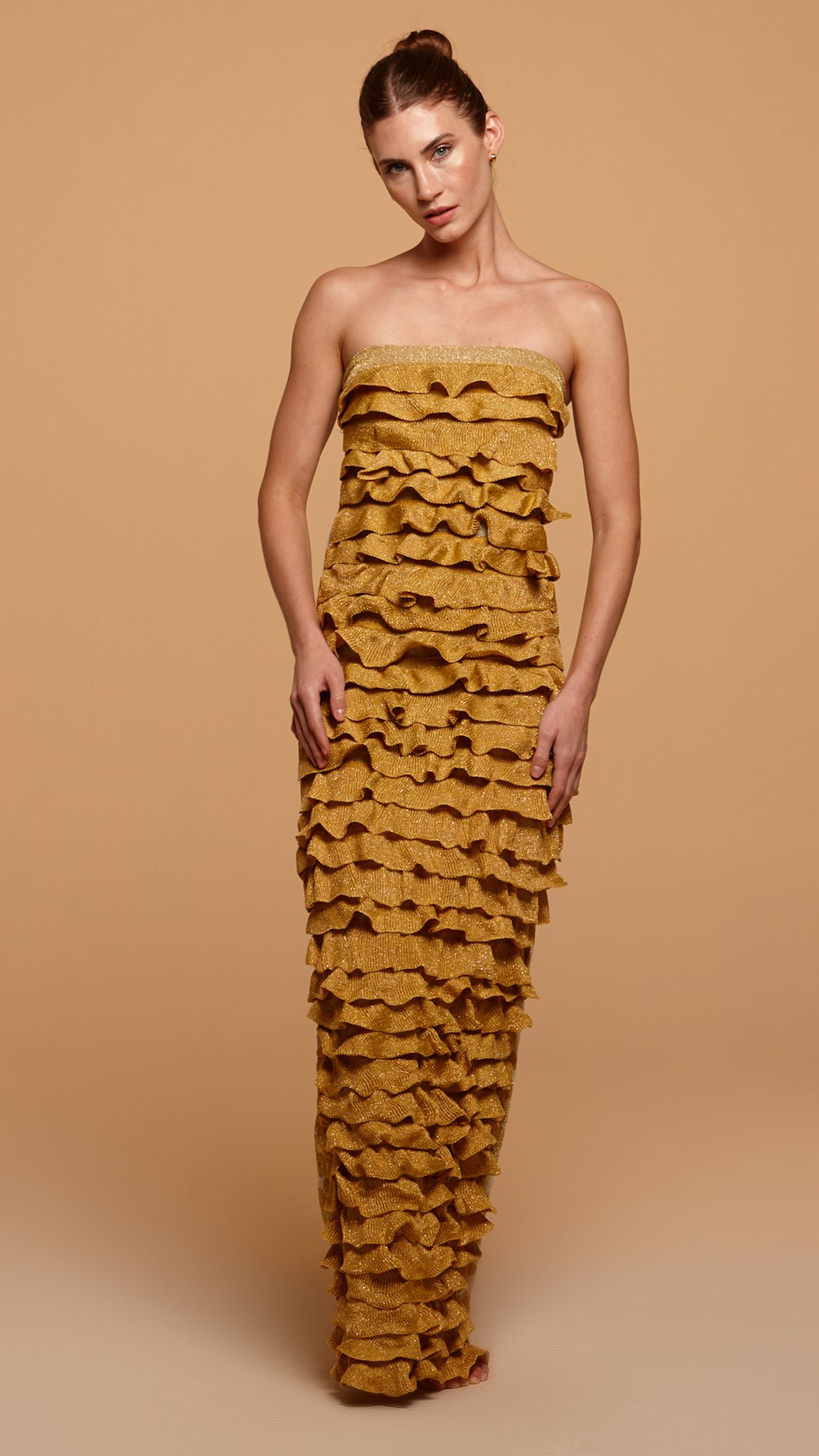 vestido longo lavande