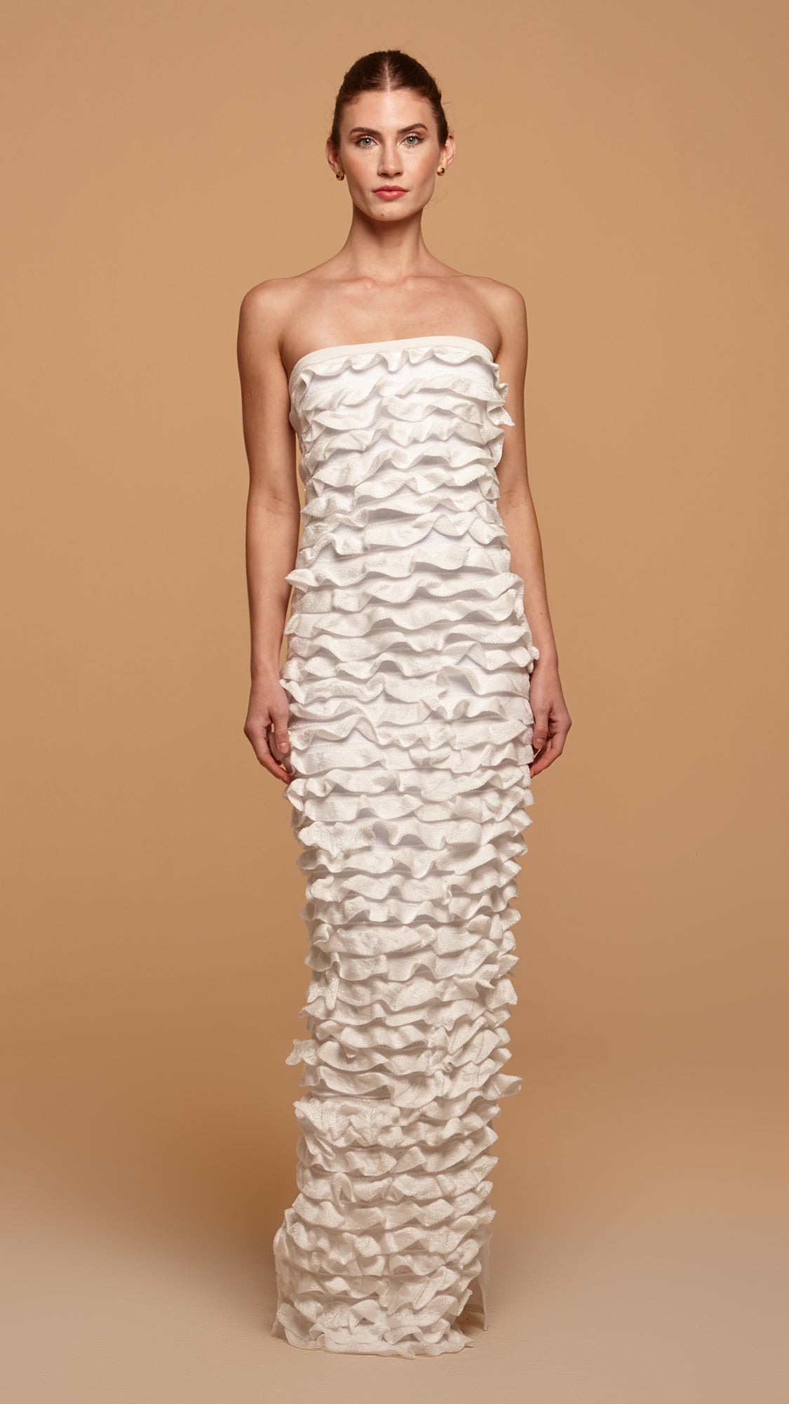 vestido longo lavande