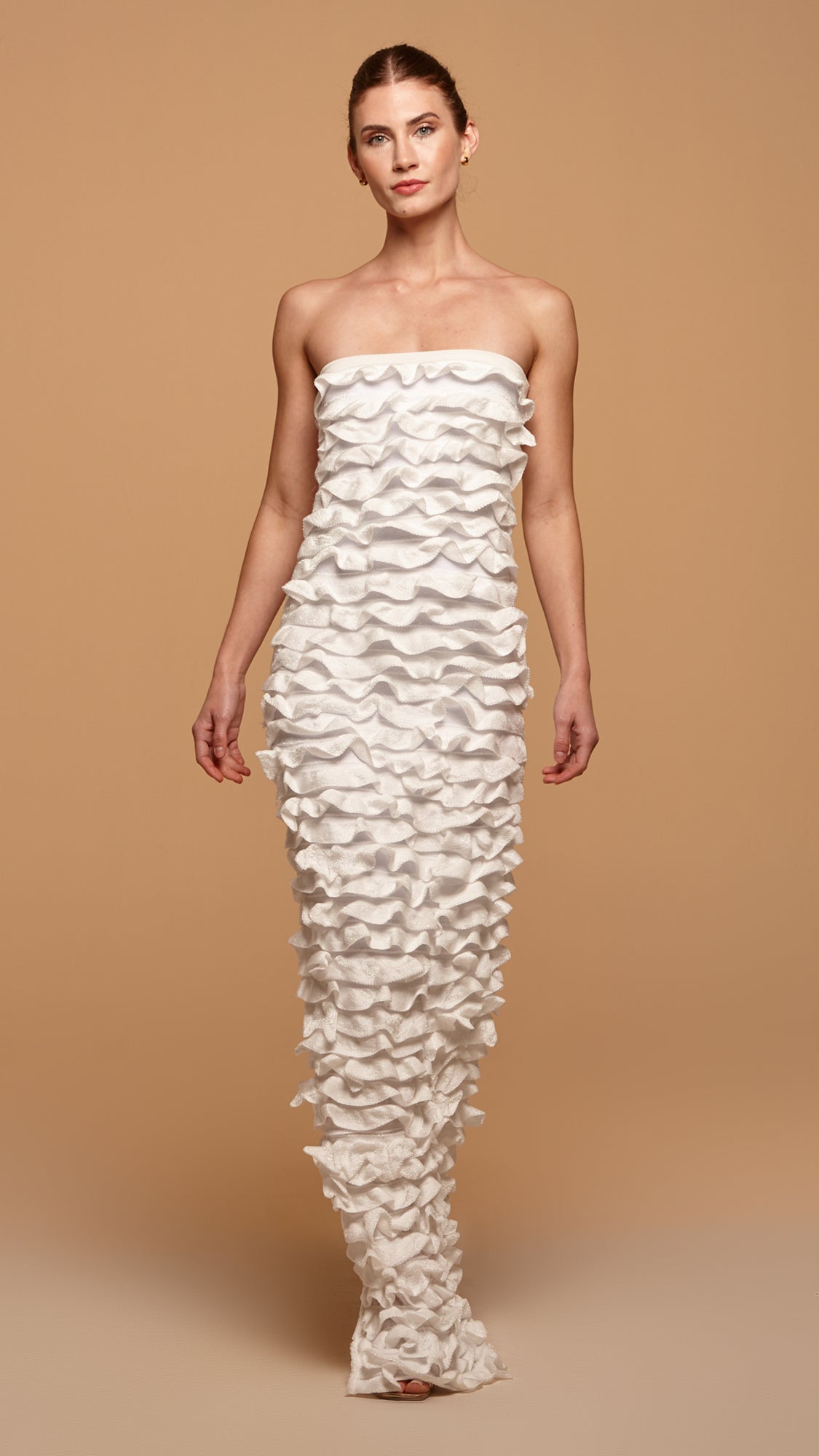 vestido longo lavande